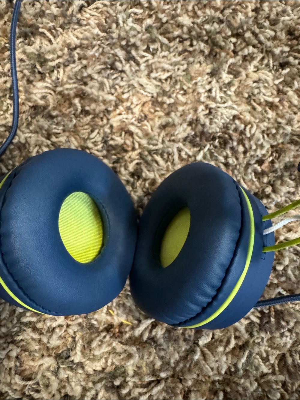 MPOW Blue and Lime Over-Ear Headphones - Lightweight Comfort 3.5mm